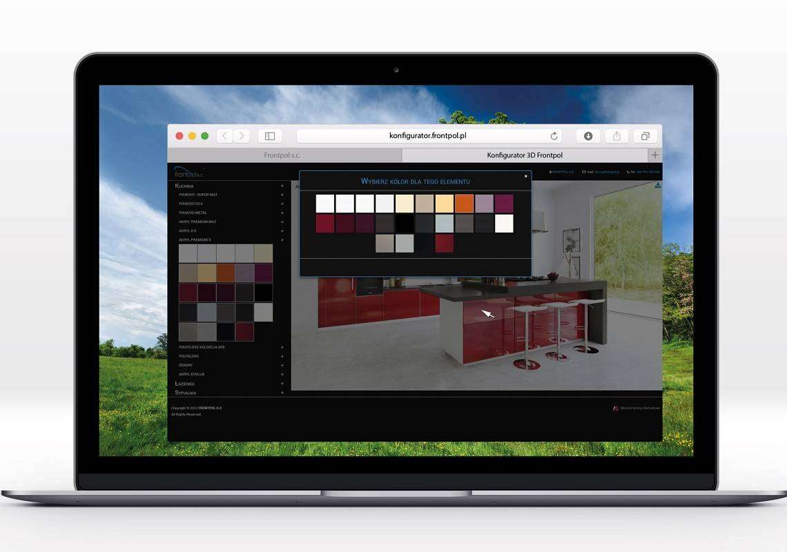 Nowy konfigurator kolorów frontów meblowych